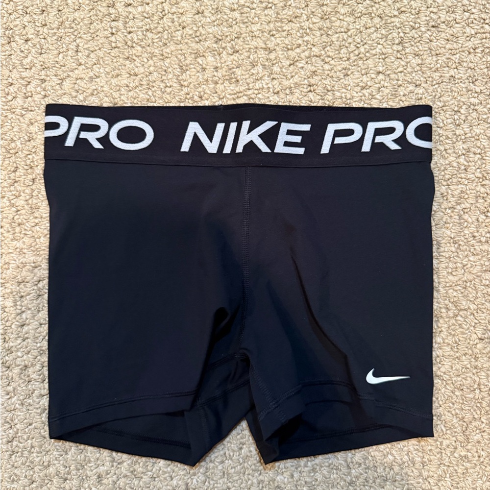 Nike Black Training Shorts with White Logo